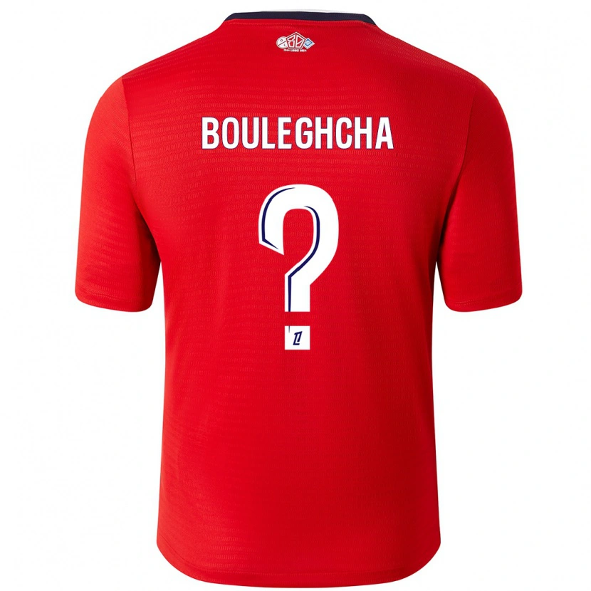 Danxen Femme Maillot Ismail Bouleghcha #0 Rouge Blanc Tenues Domicile 2024/25 T-Shirt