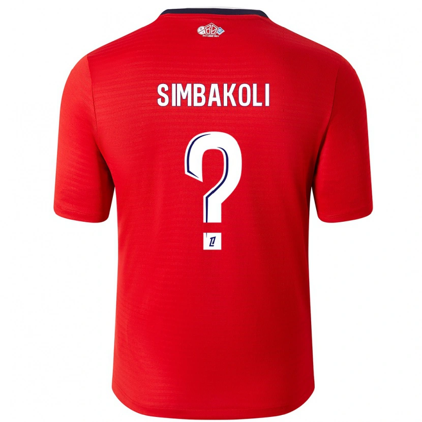 Danxen Femme Maillot Mamadou Simbakoli #0 Rouge Blanc Tenues Domicile 2024/25 T-Shirt