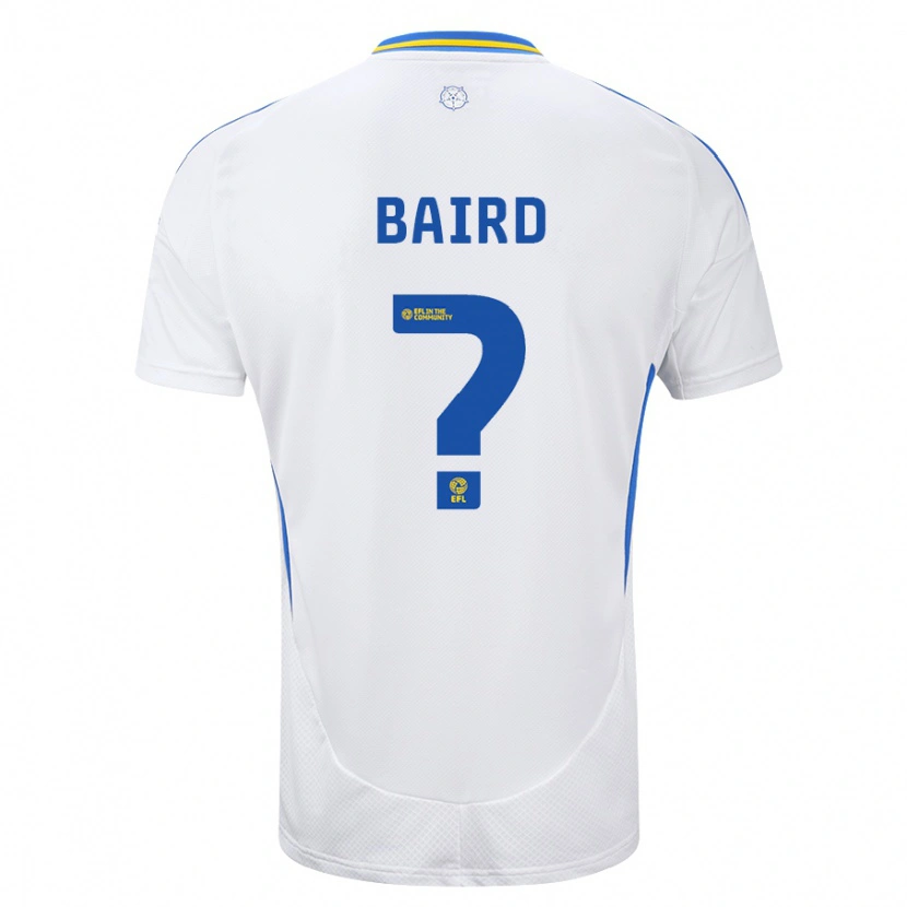 Danxen Femme Maillot Alex Baird #0 Blanc Bleu Tenues Domicile 2024/25 T-Shirt