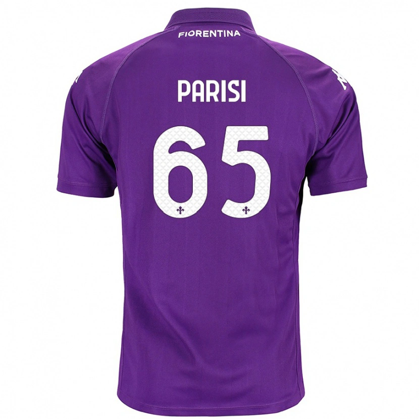Danxen Femme Maillot Fabiano Parisi #65 Violet Tenues Domicile 2024/25 T-Shirt
