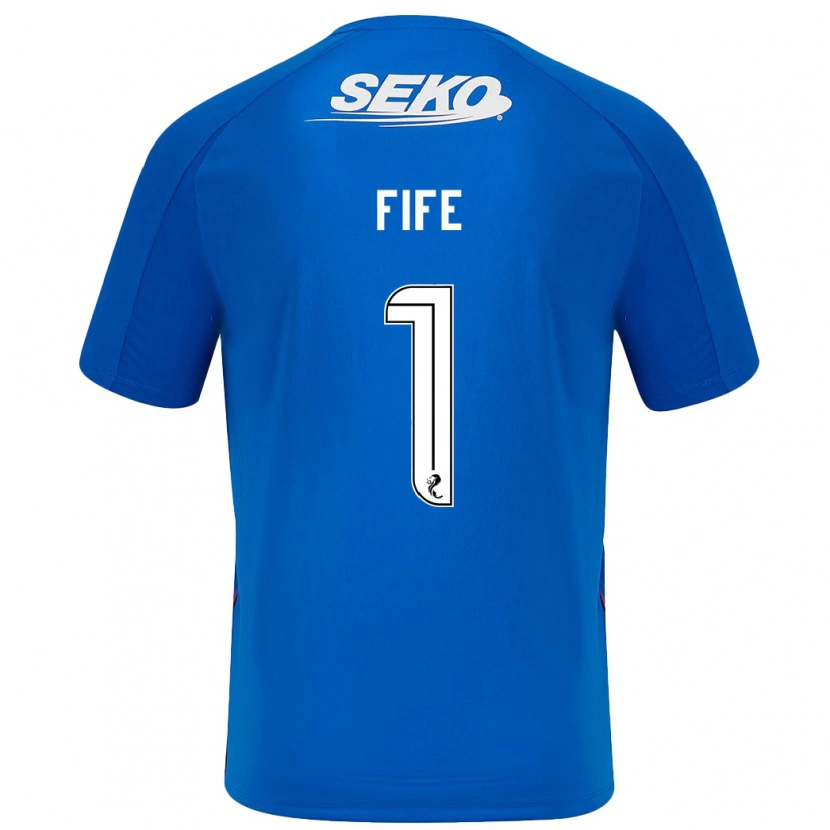 Danxen Femme Maillot Jenna Fife #1 Bleu Foncé Tenues Domicile 2024/25 T-Shirt