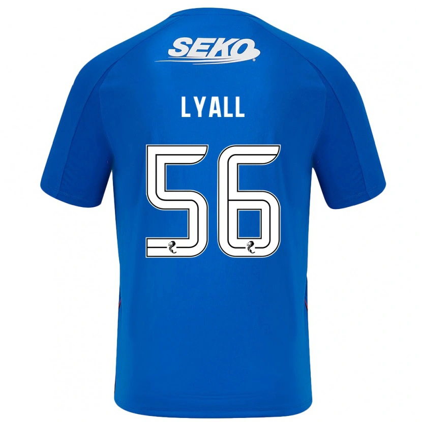 Danxen Femme Maillot Arron Lyall #56 Bleu Foncé Tenues Domicile 2024/25 T-Shirt
