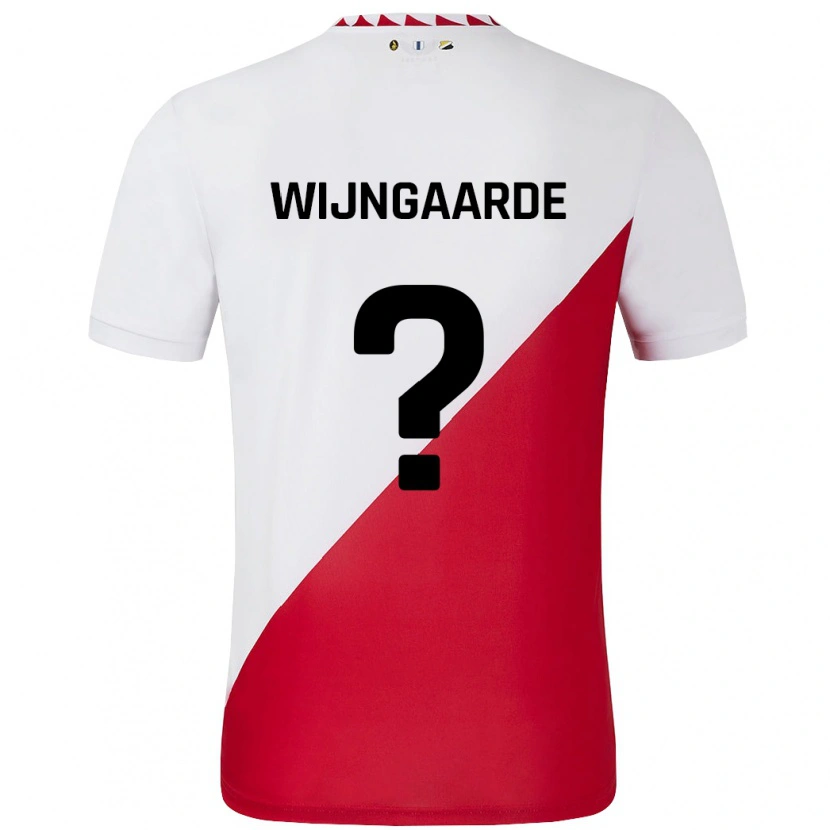 Danxen Femme Maillot Jahrnell Wijngaarde #0 Blanc Rouge Tenues Domicile 2024/25 T-Shirt
