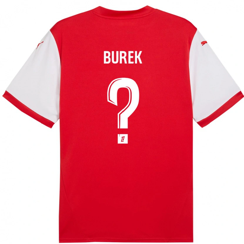 Danxen Femme Maillot Sacha Burek #0 Rouge Blanc Tenues Domicile 2024/25 T-Shirt