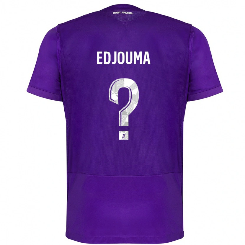 Danxen Femme Maillot Noah Edjouma #0 Violet Blanc Tenues Domicile 2024/25 T-Shirt