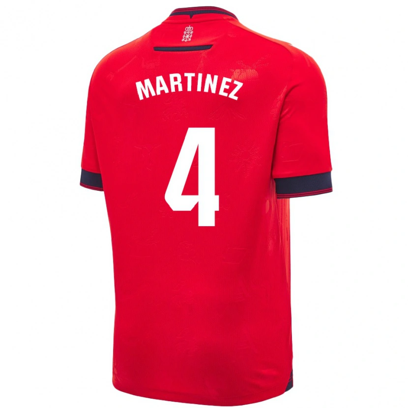 Danxen Femme Maillot Vera Martínez Viota #4 Rouge Blanc Tenues Domicile 2024/25 T-Shirt