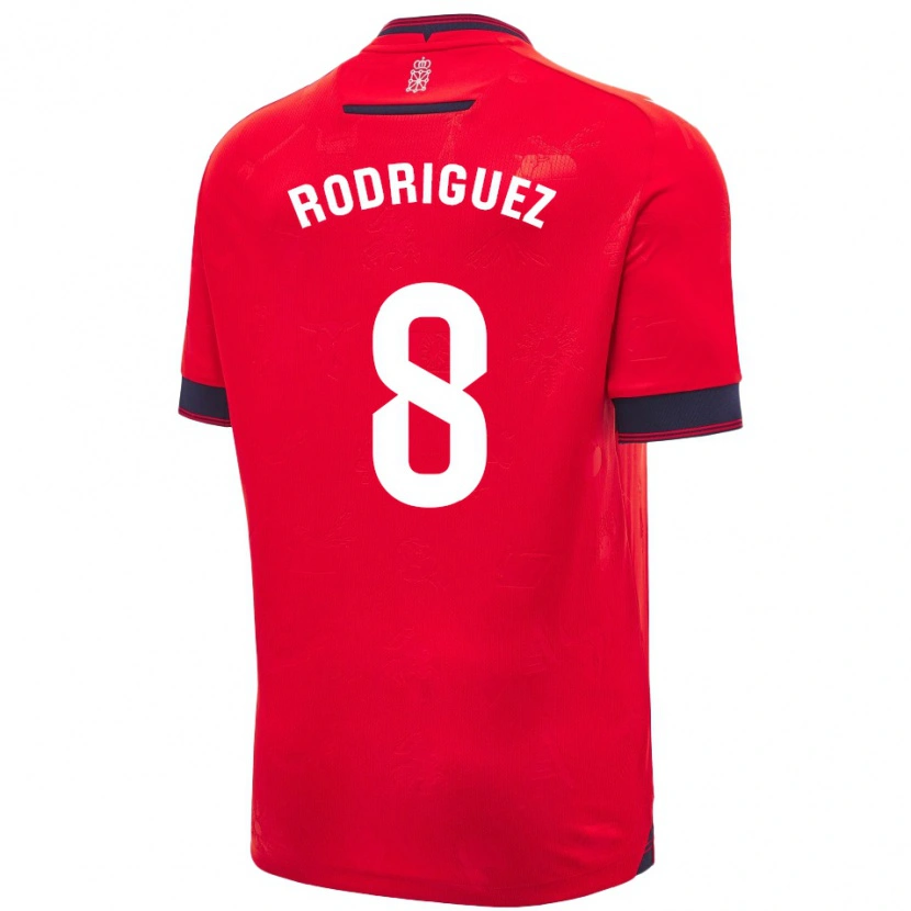 Danxen Femme Maillot Vanessa Rodríguez Iribarren #8 Rouge Blanc Tenues Domicile 2024/25 T-Shirt