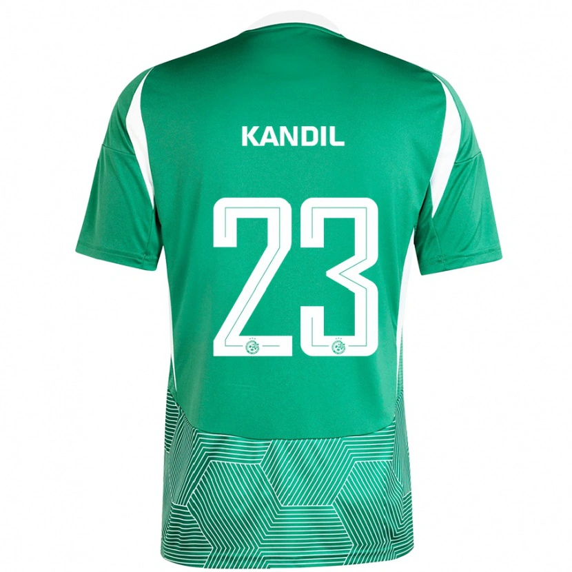Danxen Femme Maillot Maor Kandil #23 Vert Blanc Tenues Domicile 2024/25 T-Shirt