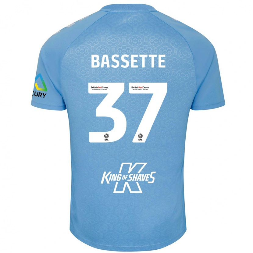 Danxen Femme Maillot Norman Bassette #37 Bleu Blanc Tenues Domicile 2024/25 T-Shirt