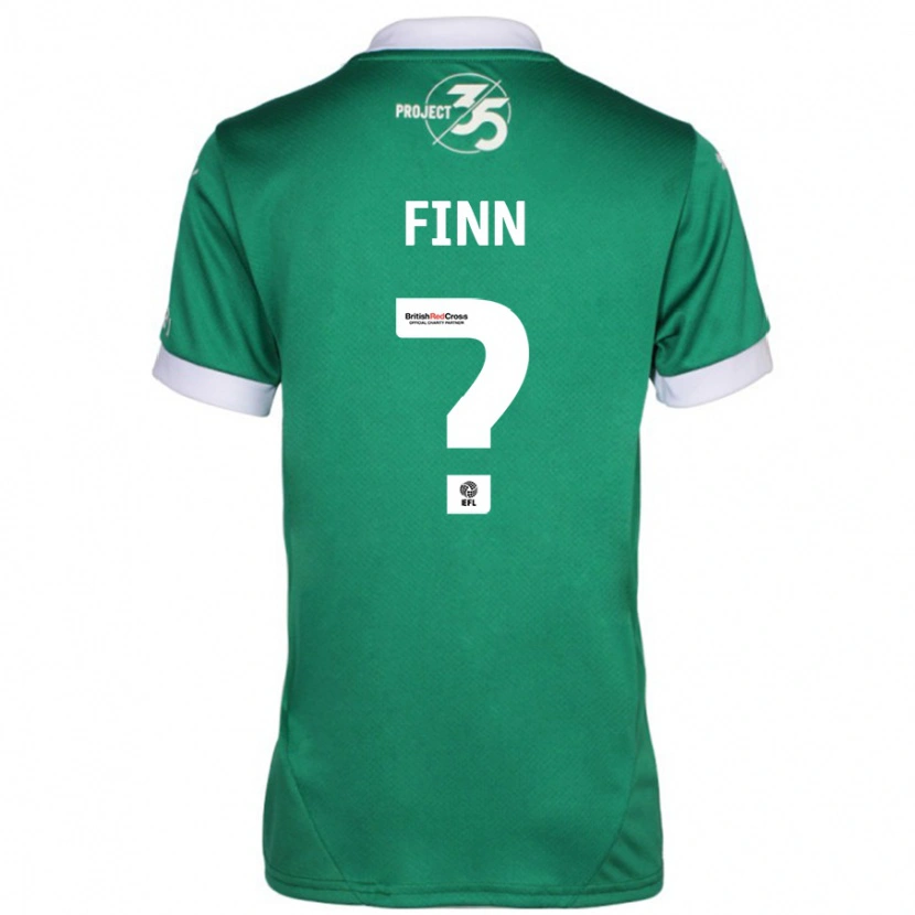 Danxen Femme Maillot Tegan Finn #0 Vert Blanc Tenues Domicile 2024/25 T-Shirt