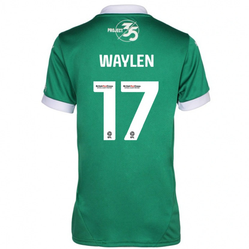 Danxen Femme Maillot Libby Waylen #17 Vert Blanc Tenues Domicile 2024/25 T-Shirt