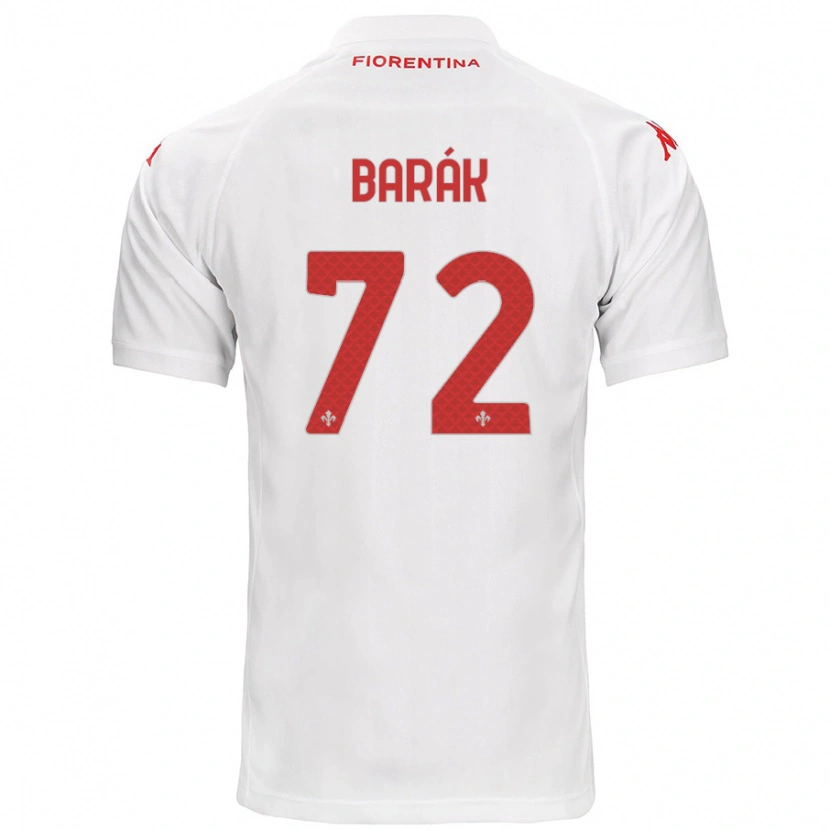Danxen Femme Maillot Antonín Barák #72 Blanc Tenues Extérieur 2024/25 T-Shirt