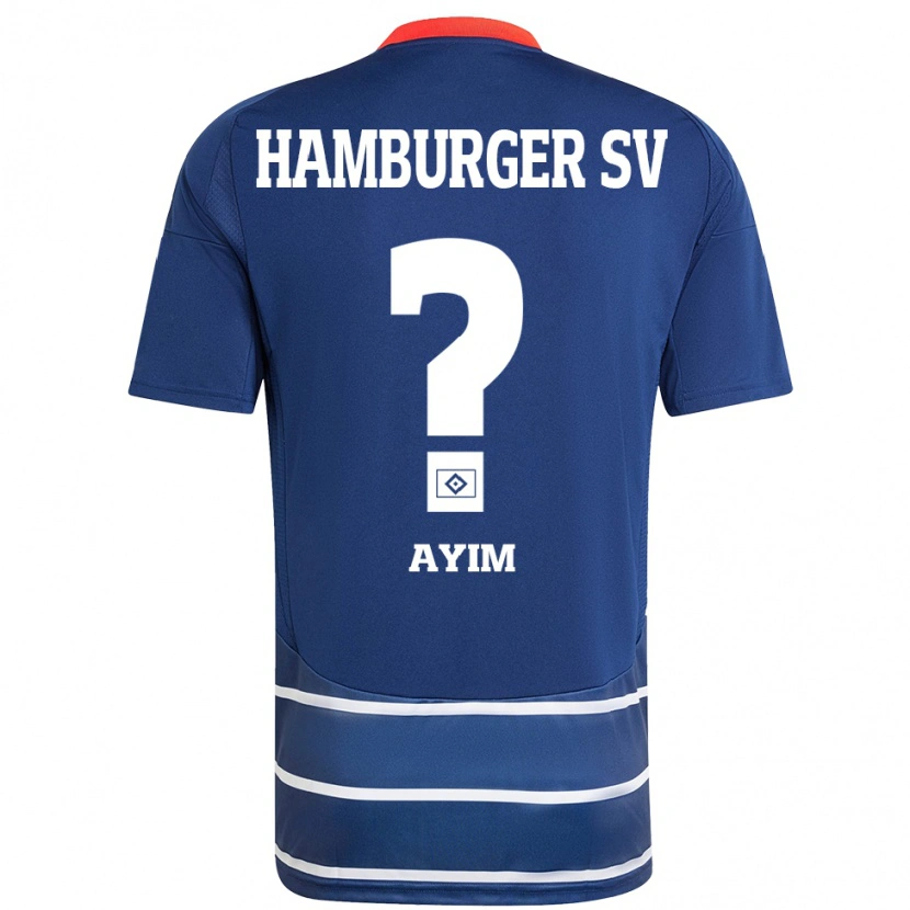 Danxen Femme Maillot Andi Ayim #0 Bleu Foncé Tenues Extérieur 2024/25 T-Shirt