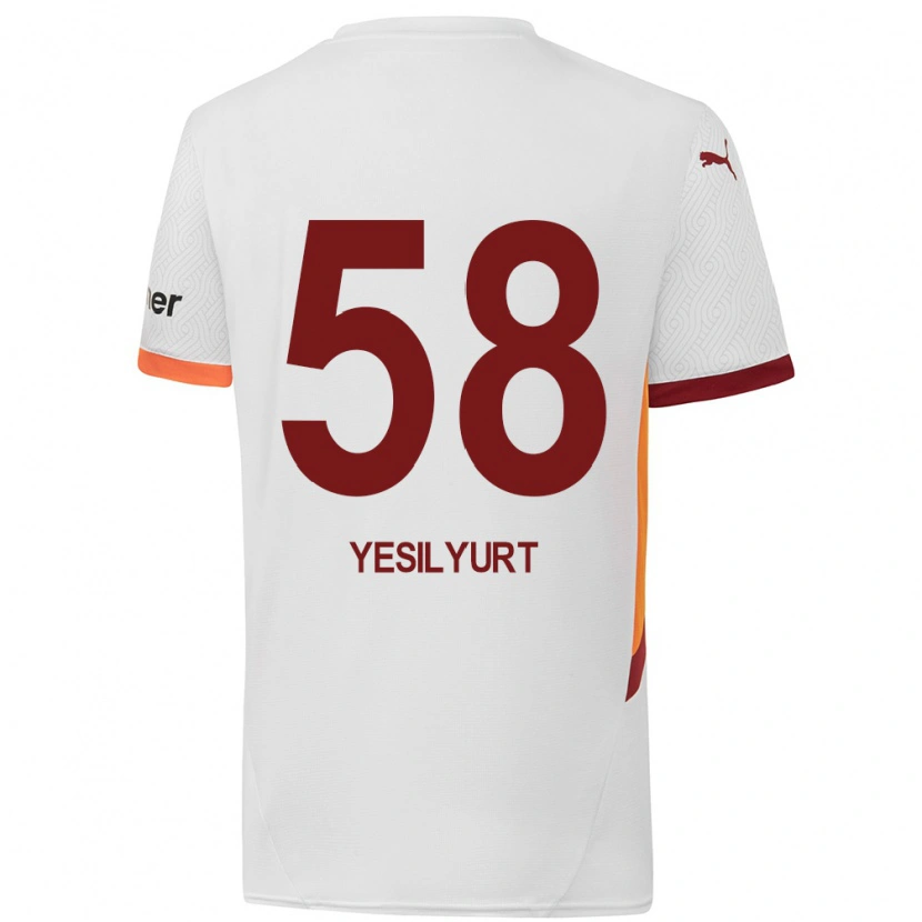 Danxen Femme Maillot Ali Yeşilyurt #58 Blanc Jaune Rouge Tenues Extérieur 2024/25 T-Shirt