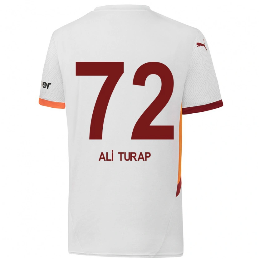 Danxen Femme Maillot Ali Turap Bülbül #72 Blanc Jaune Rouge Tenues Extérieur 2024/25 T-Shirt