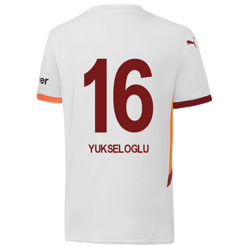 Danxen Femme Maillot Ayaz Yükseloğlu #16 Blanc Jaune Rouge Tenues Extérieur 2024/25 T-Shirt