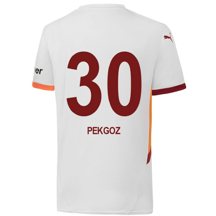 Danxen Femme Maillot Berra Pekgöz #30 Blanc Jaune Rouge Tenues Extérieur 2024/25 T-Shirt