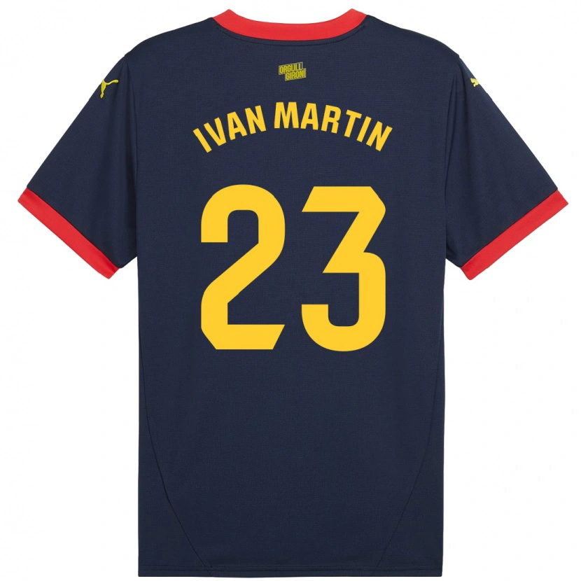 Danxen Femme Maillot Iván Martín #23 Bleu Marine Rouge Tenues Extérieur 2024/25 T-Shirt