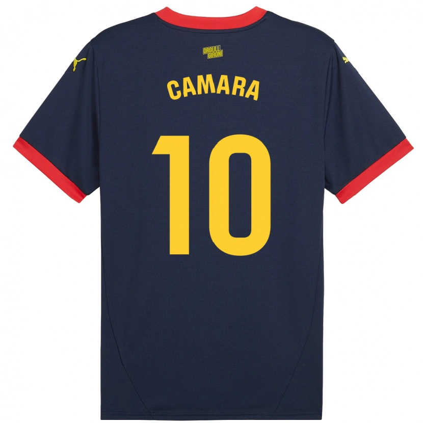 Danxen Femme Maillot Dawda Camara #10 Bleu Marine Rouge Tenues Extérieur 2024/25 T-Shirt