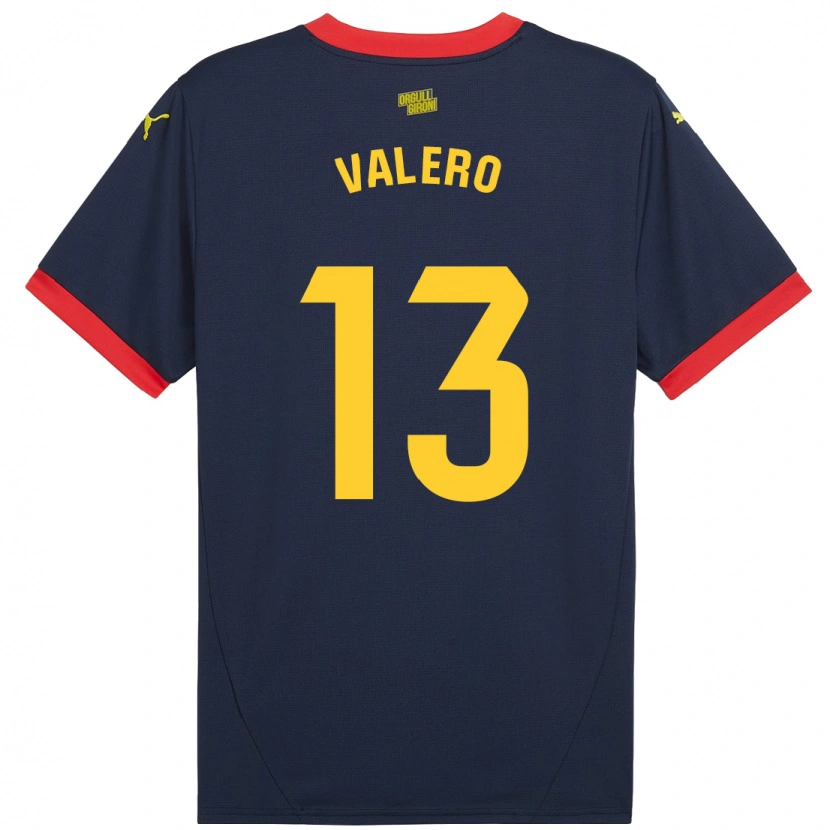 Danxen Femme Maillot Eliana Valero #13 Bleu Marine Rouge Tenues Extérieur 2024/25 T-Shirt