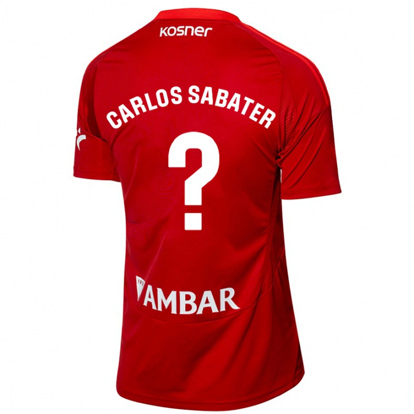 Danxen Femme Maillot Juan Carlos Sabater #0 Blanc Bleu Tenues Extérieur 2024/25 T-Shirt