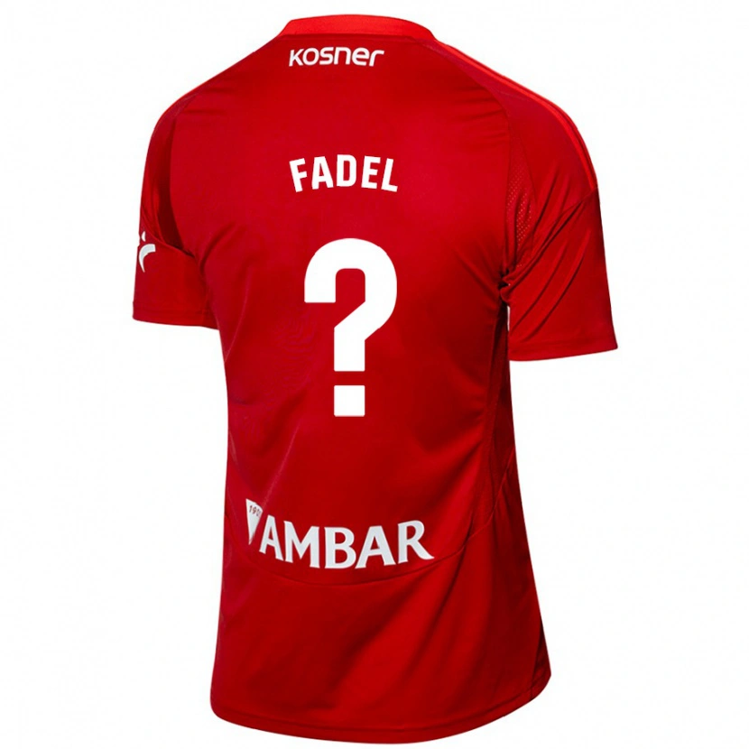 Danxen Femme Maillot Ismael Fadel #0 Blanc Bleu Tenues Extérieur 2024/25 T-Shirt
