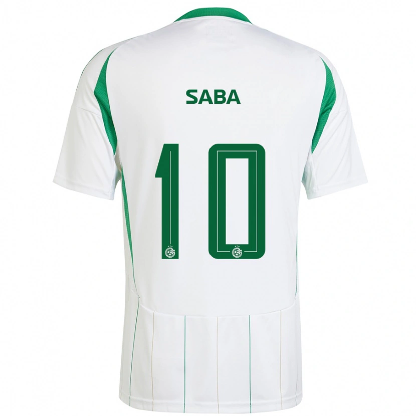 Danxen Femme Maillot Dia Saba #10 Blanc Vert Tenues Extérieur 2024/25 T-Shirt