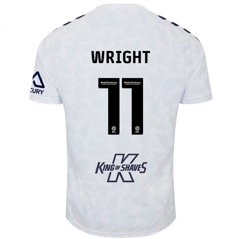 Danxen Femme Maillot Haji Wright #11 Blanc Tenues Extérieur 2024/25 T-Shirt