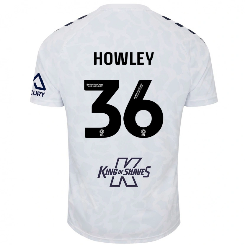 Danxen Femme Maillot Ryan Howley #36 Blanc Tenues Extérieur 2024/25 T-Shirt