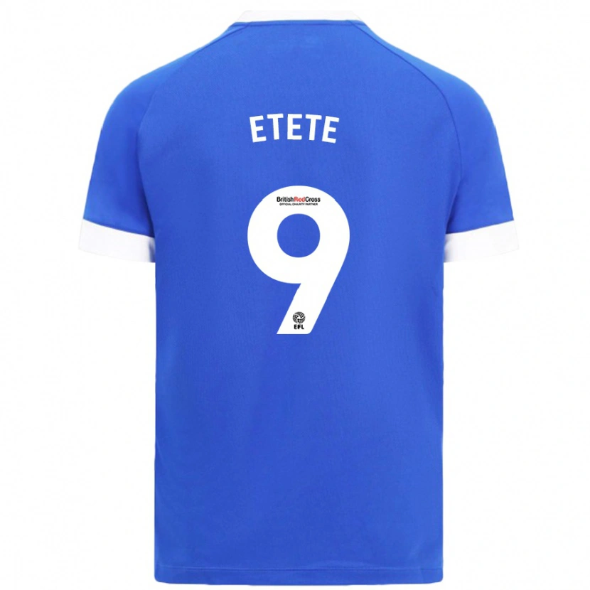 Danxen Enfant Maillot Kion Etete #9 Bleu Ciel Tenues Domicile 2024/25 T-Shirt
