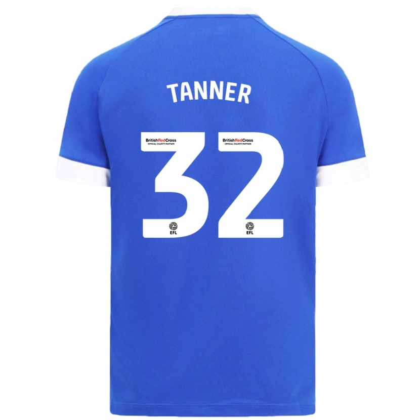 Danxen Enfant Maillot Ollie Tanner #32 Bleu Ciel Tenues Domicile 2024/25 T-Shirt