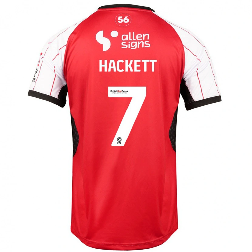 Danxen Enfant Maillot Reeco Hackett #7 Blanc Tenues Domicile 2024/25 T-Shirt