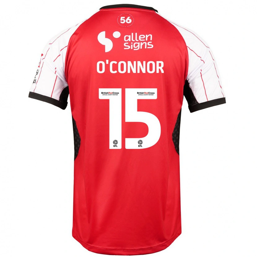 Danxen Enfant Maillot Paudie O'connor #15 Blanc Tenues Domicile 2024/25 T-Shirt