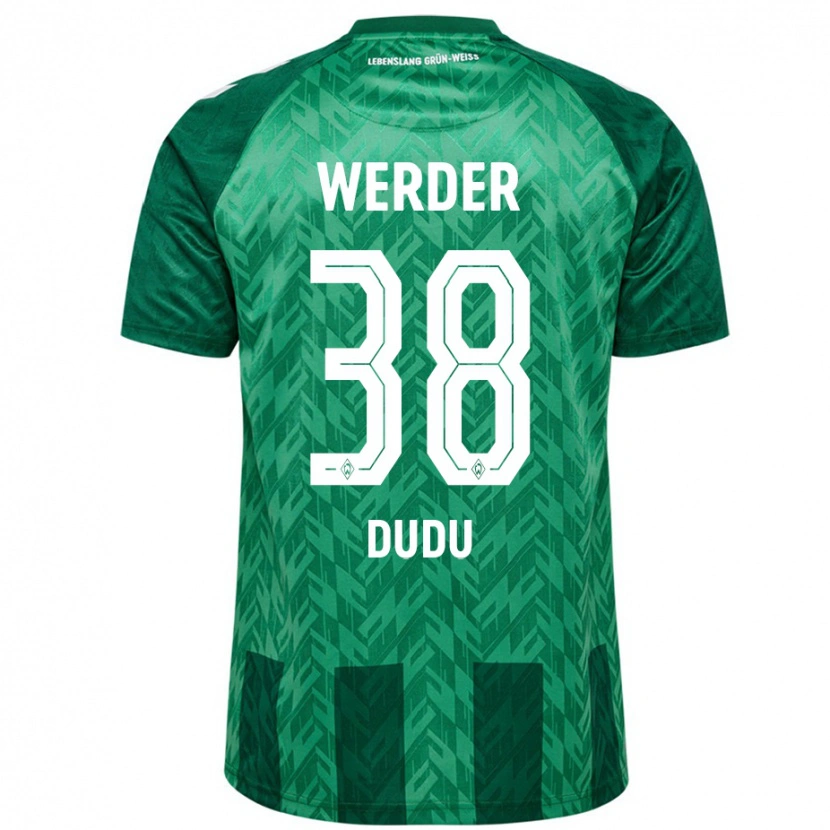 Danxen Enfant Maillot Dudu #38 Vert Tenues Domicile 2024/25 T-Shirt