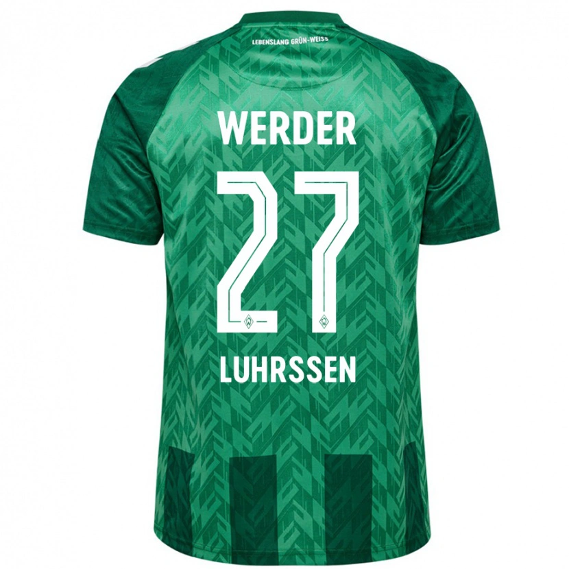 Danxen Enfant Maillot Nina Luhrssen #27 Vert Tenues Domicile 2024/25 T-Shirt