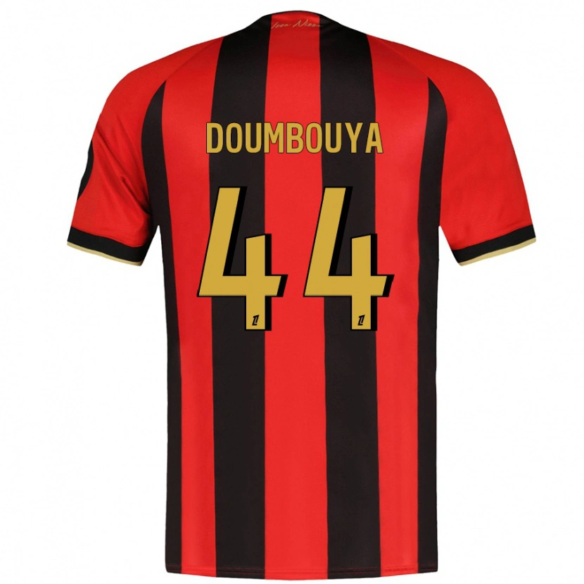 Danxen Enfant Maillot Amidou Doumbouya #44 Rouge Noir Tenues Domicile 2024/25 T-Shirt