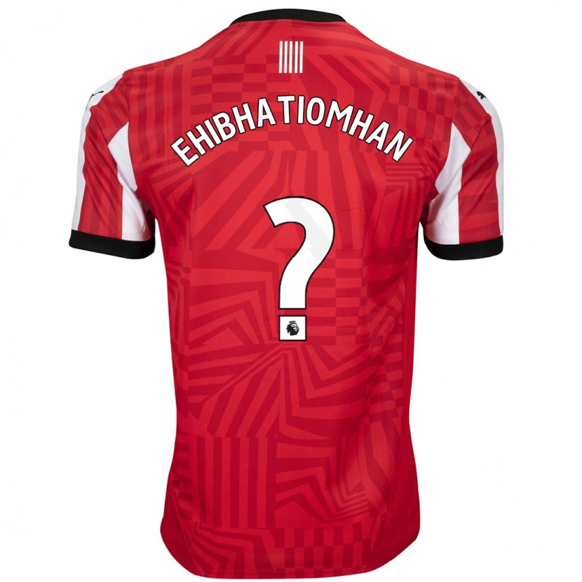 Danxen Enfant Maillot Princewill Ehibhatiomhan #0 Rouge Blanc Tenues Domicile 2024/25 T-Shirt