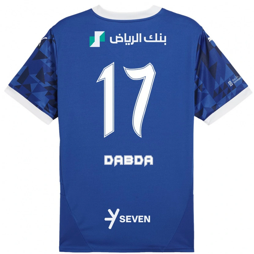 Danxen Enfant Maillot Claudia Dabda #17 Bleu Foncé Blanc Tenues Domicile 2024/25 T-Shirt
