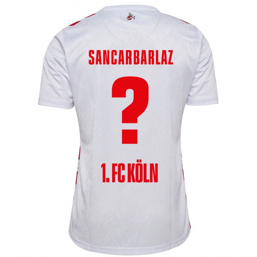 Danxen Enfant Maillot Keyhan Sancarbarlaz #0 Blanc Rouge Tenues Domicile 2024/25 T-Shirt