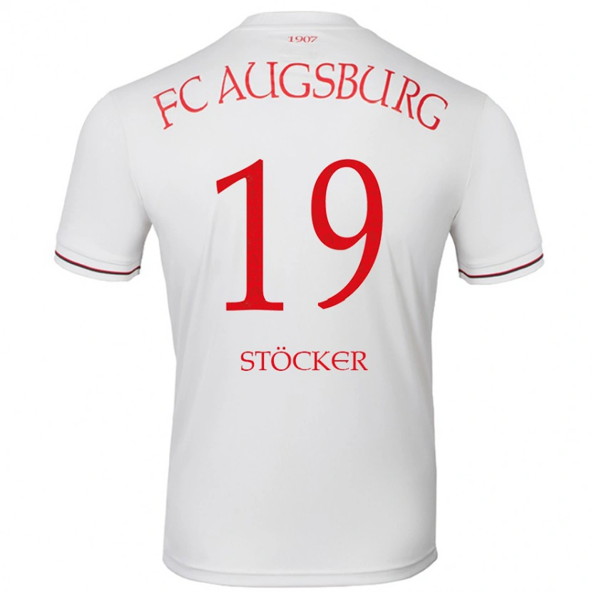 Danxen Enfant Maillot Louis Stöcker #19 Blanc Tenues Domicile 2024/25 T-Shirt