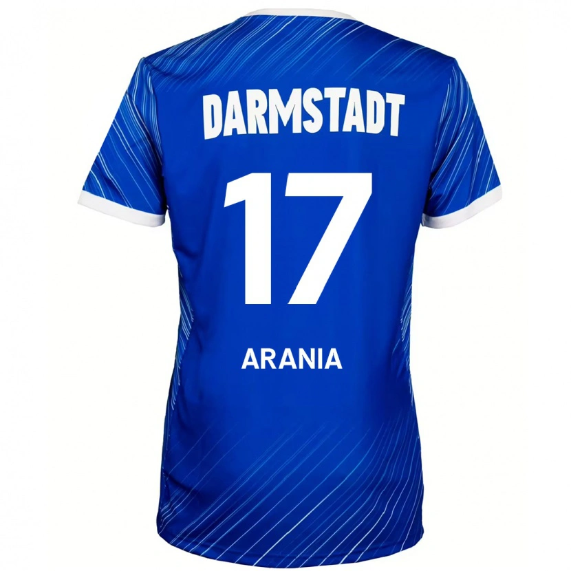 Danxen Enfant Maillot Asaf Arania #17 Bleu Blanc Tenues Domicile 2024/25 T-Shirt