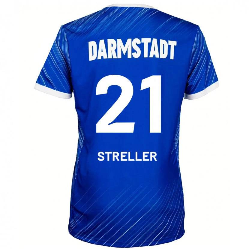 Danxen Enfant Maillot Till Streller #21 Bleu Blanc Tenues Domicile 2024/25 T-Shirt
