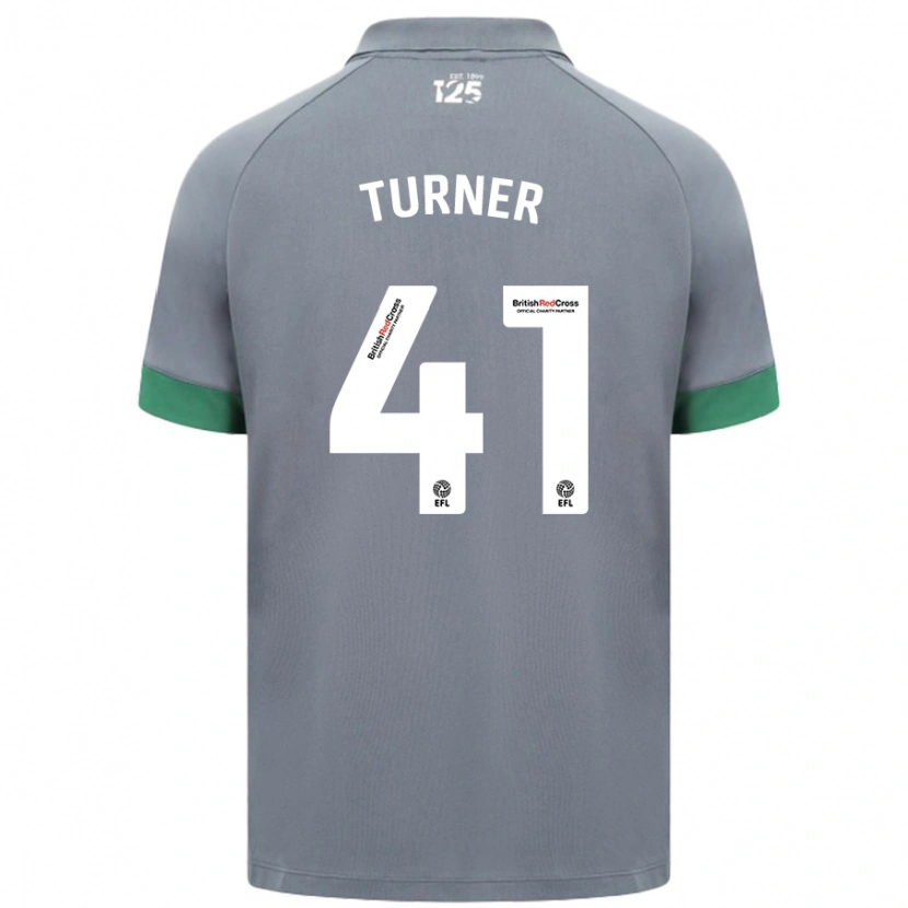 Danxen Enfant Maillot Matthew Turner #41 Gris Foncé Tenues Extérieur 2024/25 T-Shirt