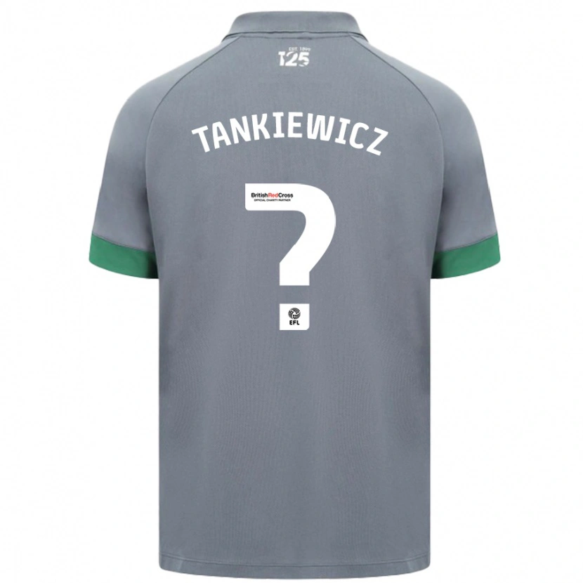 Danxen Enfant Maillot Rob Tankiewicz #0 Gris Foncé Tenues Extérieur 2024/25 T-Shirt