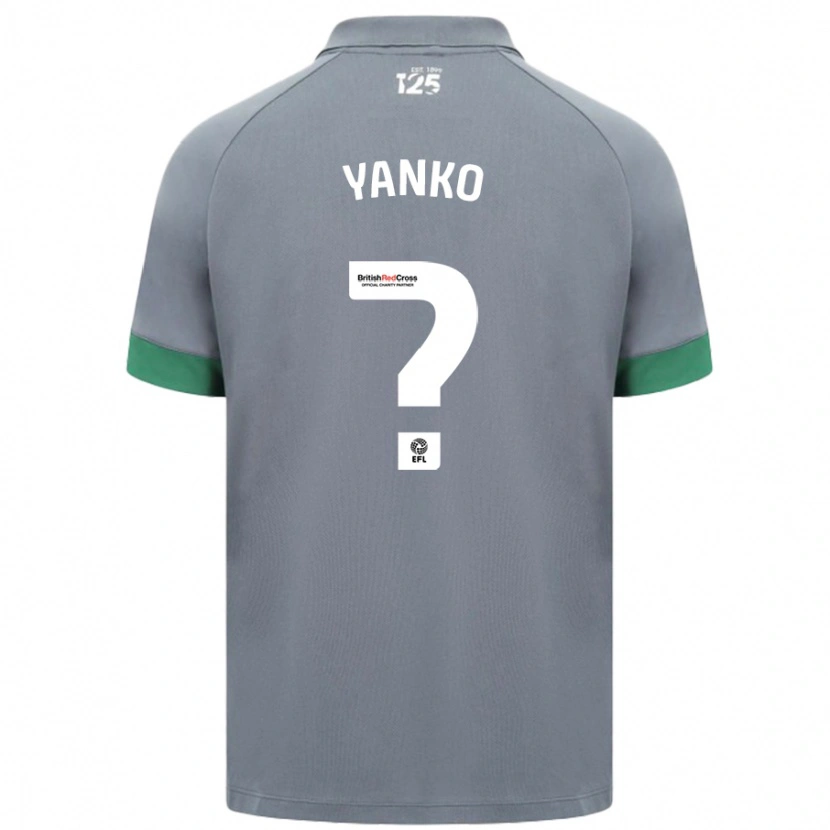 Danxen Enfant Maillot Nativ Yanko #0 Gris Foncé Tenues Extérieur 2024/25 T-Shirt