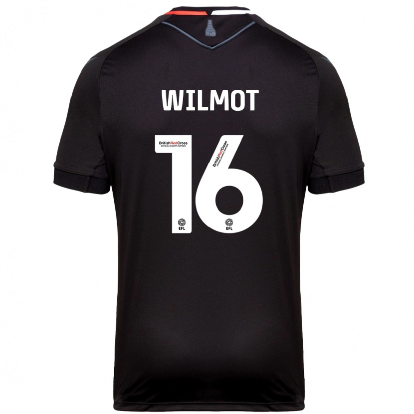 Danxen Enfant Maillot Ben Wilmot #16 Noir Tenues Extérieur 2024/25 T-Shirt