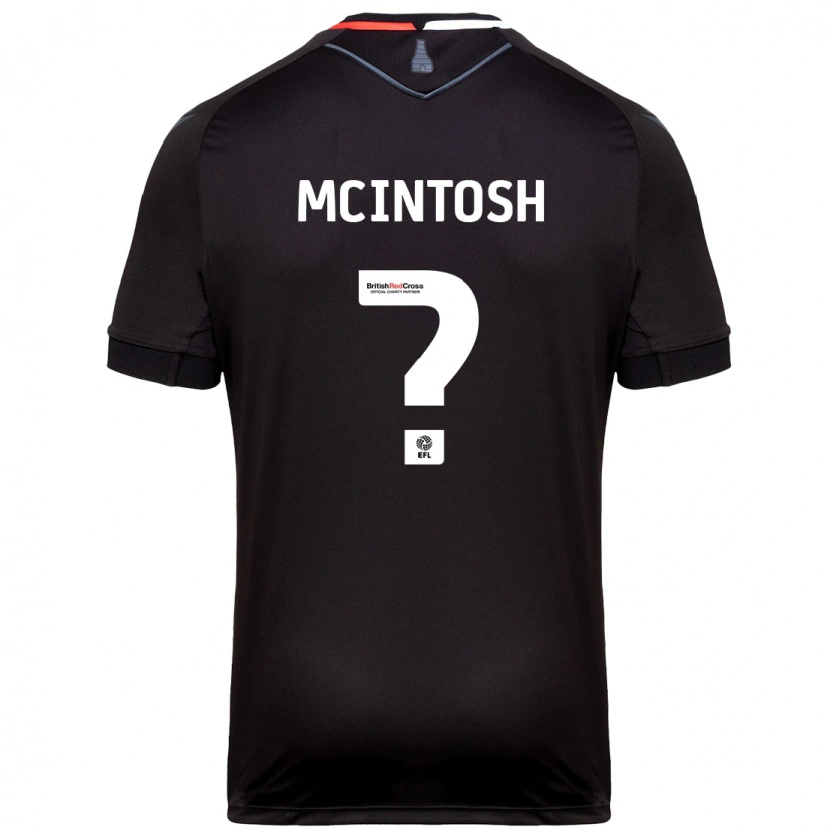 Danxen Enfant Maillot Ruben Mcintosh #0 Noir Tenues Extérieur 2024/25 T-Shirt