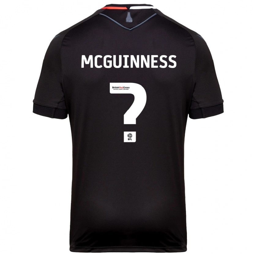 Danxen Enfant Maillot Dara Mcguinness #0 Noir Tenues Extérieur 2024/25 T-Shirt