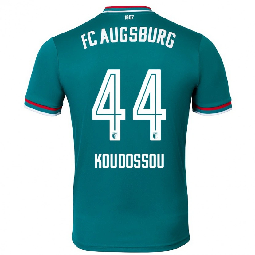 Danxen Enfant Maillot Henri Koudossou #44 Vert Foncé Tenues Extérieur 2024/25 T-Shirt