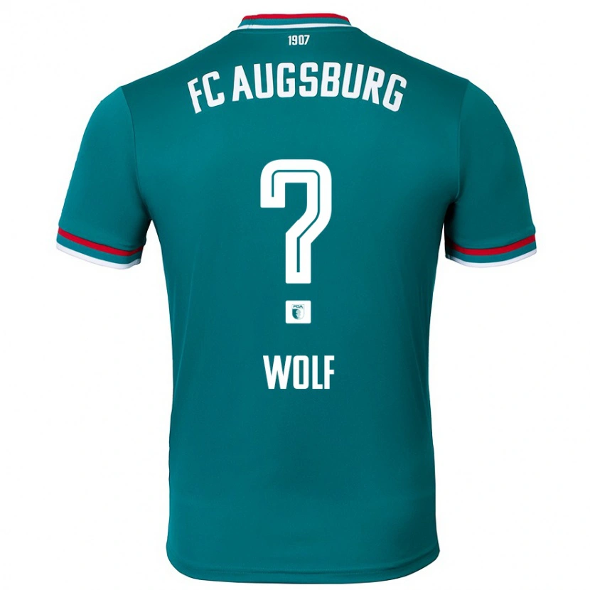 Danxen Enfant Maillot Paul Wolf #0 Vert Foncé Tenues Extérieur 2024/25 T-Shirt